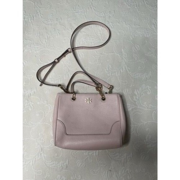 Tory Burch Georgia Triple Compartment Shoulder Tote Bag Women Size L Dusty Pink - Picture 14 of 16